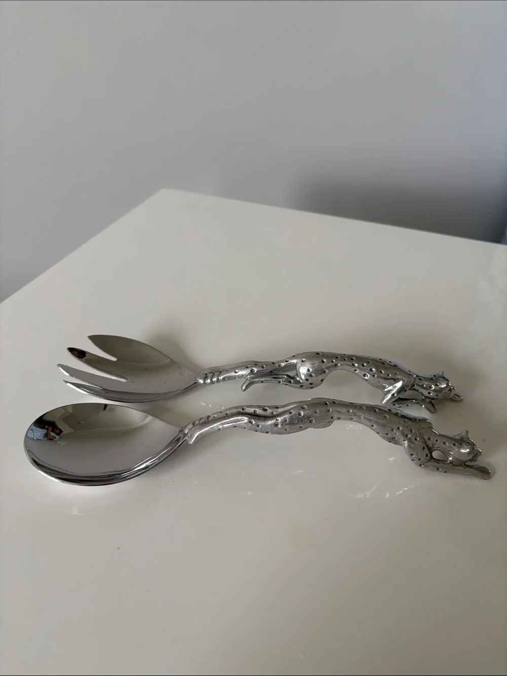 Cheetah Design Salad Server